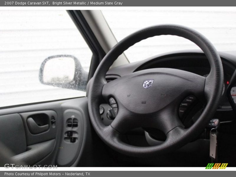 Bright Silver Metallic / Medium Slate Gray 2007 Dodge Caravan SXT