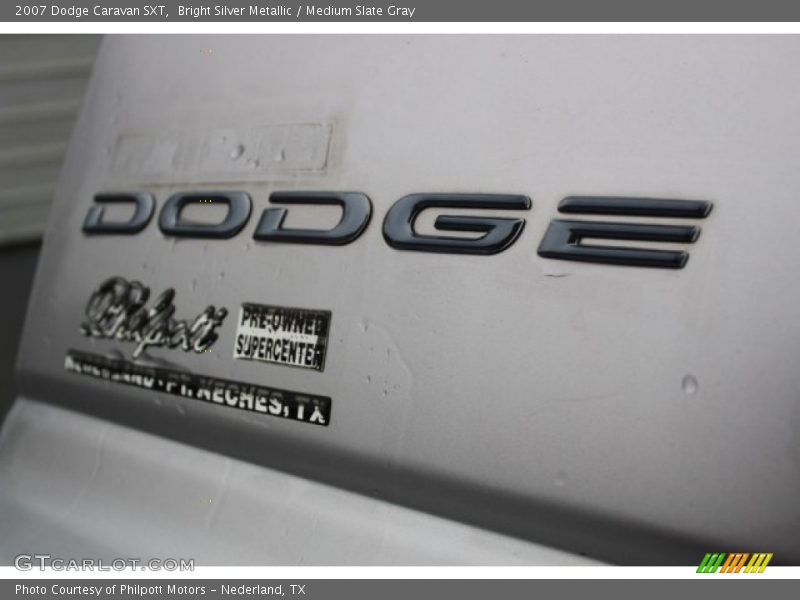 Bright Silver Metallic / Medium Slate Gray 2007 Dodge Caravan SXT