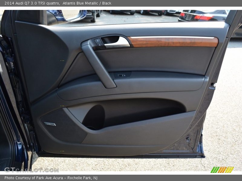Atlantis Blue Metallic / Black 2014 Audi Q7 3.0 TFSI quattro