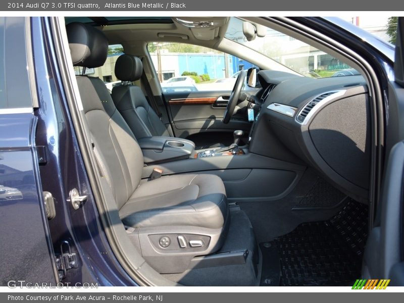 Atlantis Blue Metallic / Black 2014 Audi Q7 3.0 TFSI quattro