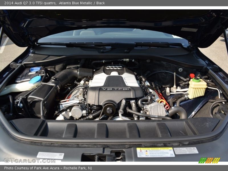 Atlantis Blue Metallic / Black 2014 Audi Q7 3.0 TFSI quattro