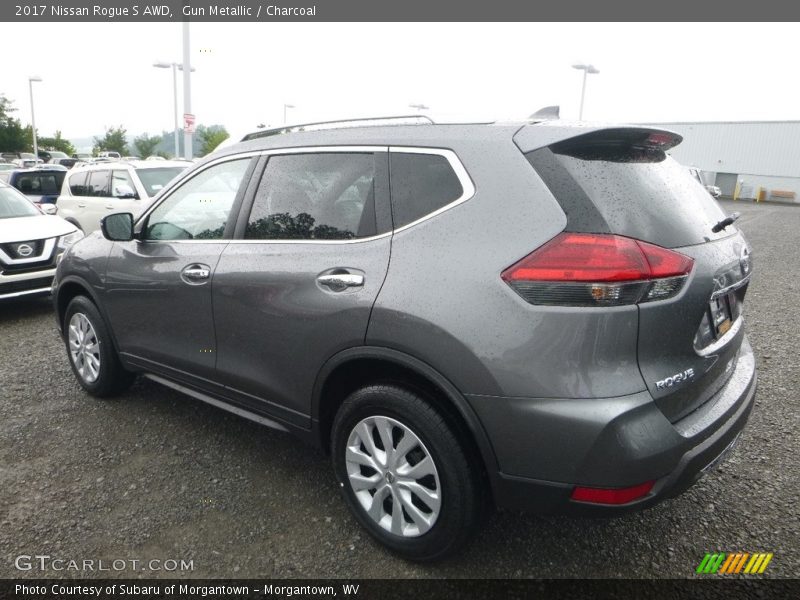 Gun Metallic / Charcoal 2017 Nissan Rogue S AWD