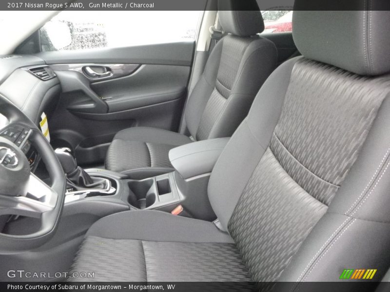 Gun Metallic / Charcoal 2017 Nissan Rogue S AWD