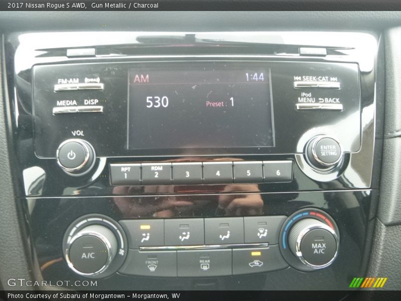 Gun Metallic / Charcoal 2017 Nissan Rogue S AWD