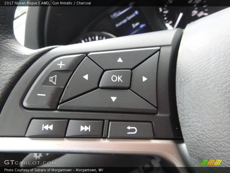 Gun Metallic / Charcoal 2017 Nissan Rogue S AWD