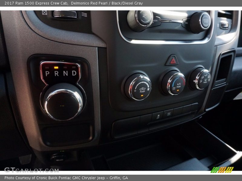 Delmonico Red Pearl / Black/Diesel Gray 2017 Ram 1500 Express Crew Cab