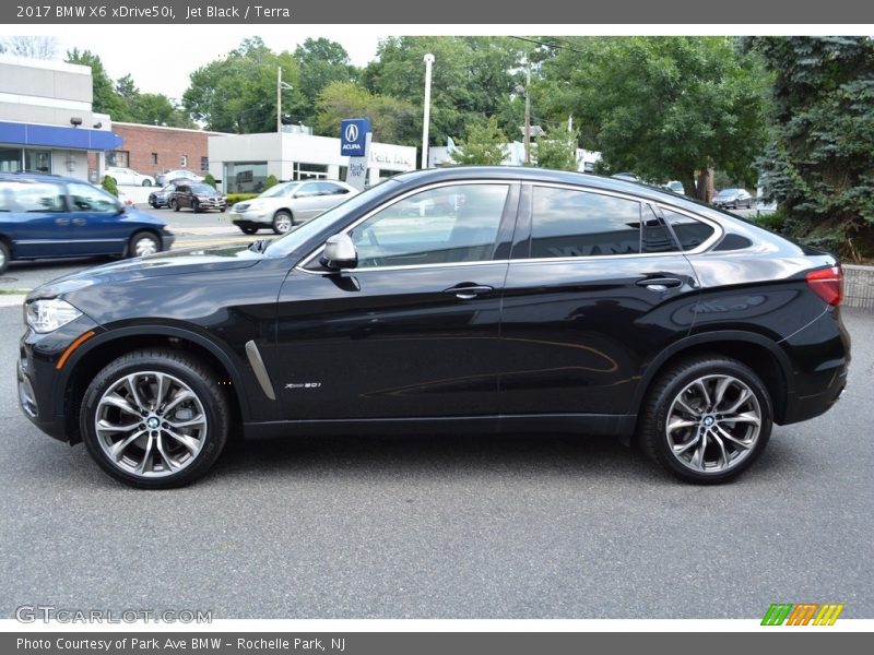 Jet Black / Terra 2017 BMW X6 xDrive50i