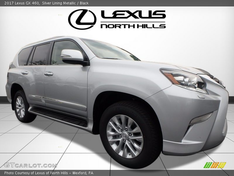 Silver Lining Metallic / Black 2017 Lexus GX 460