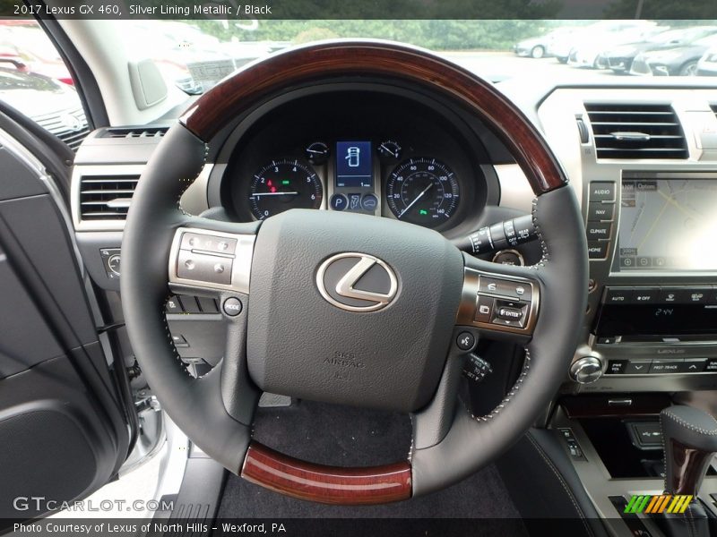 Silver Lining Metallic / Black 2017 Lexus GX 460