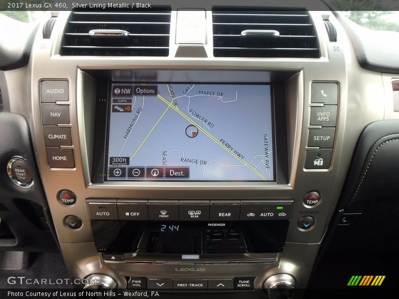 Silver Lining Metallic / Black 2017 Lexus GX 460