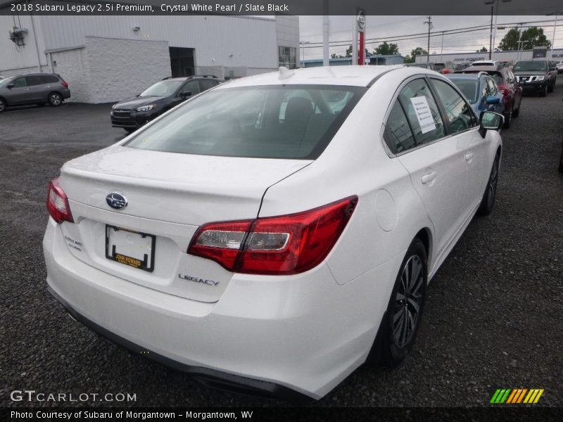 Crystal White Pearl / Slate Black 2018 Subaru Legacy 2.5i Premium