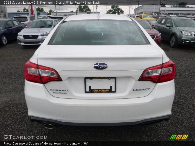 Crystal White Pearl / Slate Black 2018 Subaru Legacy 2.5i Premium