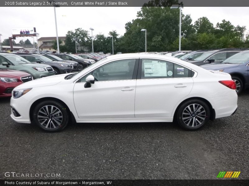 Crystal White Pearl / Slate Black 2018 Subaru Legacy 2.5i Premium