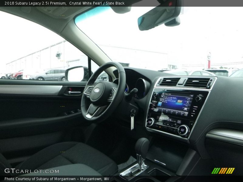 Crystal White Pearl / Slate Black 2018 Subaru Legacy 2.5i Premium