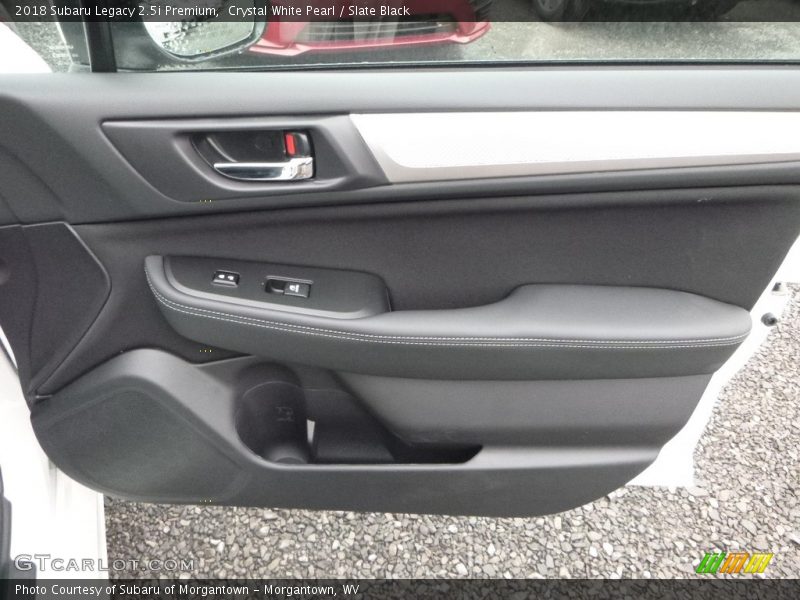 Crystal White Pearl / Slate Black 2018 Subaru Legacy 2.5i Premium