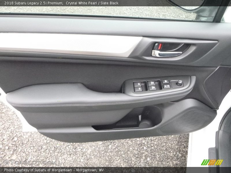 Crystal White Pearl / Slate Black 2018 Subaru Legacy 2.5i Premium