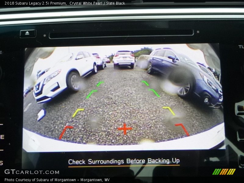 Crystal White Pearl / Slate Black 2018 Subaru Legacy 2.5i Premium