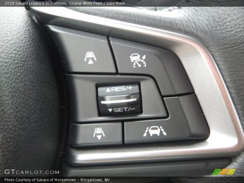 Crystal White Pearl / Slate Black 2018 Subaru Legacy 2.5i Premium