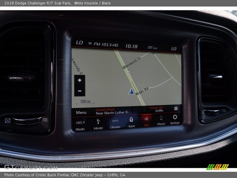 White Knuckle / Black 2018 Dodge Challenger R/T Scat Pack