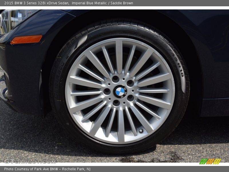 Imperial Blue Metallic / Saddle Brown 2015 BMW 3 Series 328i xDrive Sedan