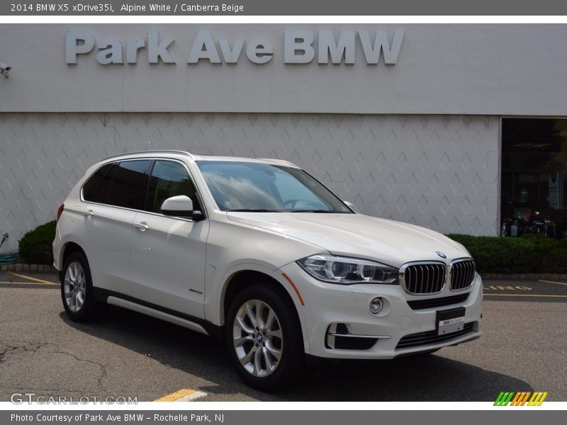 Alpine White / Canberra Beige 2014 BMW X5 xDrive35i