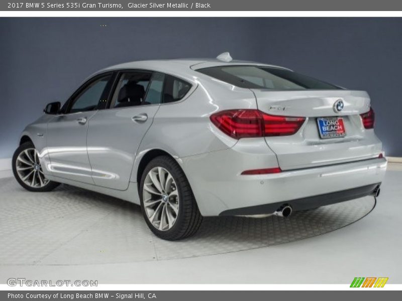 Glacier Silver Metallic / Black 2017 BMW 5 Series 535i Gran Turismo