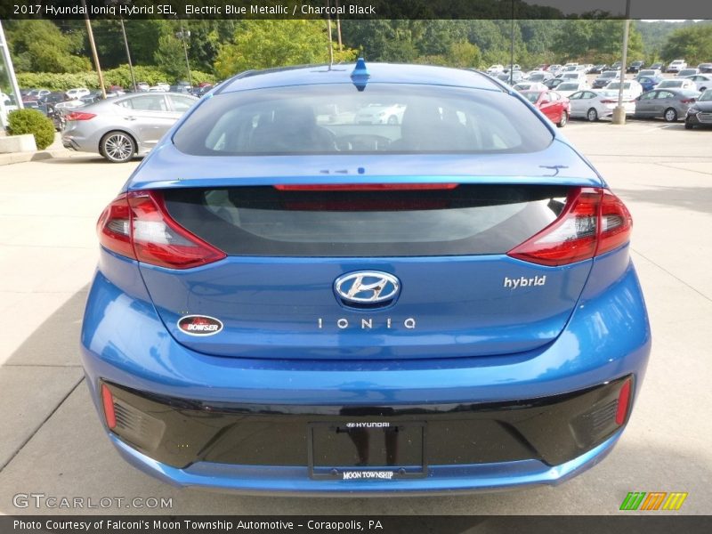 Electric Blue Metallic / Charcoal Black 2017 Hyundai Ioniq Hybrid SEL