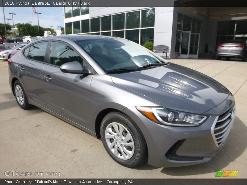 Galactic Gray / Black 2018 Hyundai Elantra SE