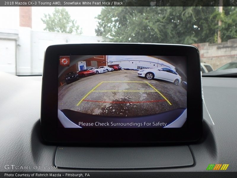 Snowflake White Pearl Mica / Black 2018 Mazda CX-3 Touring AWD