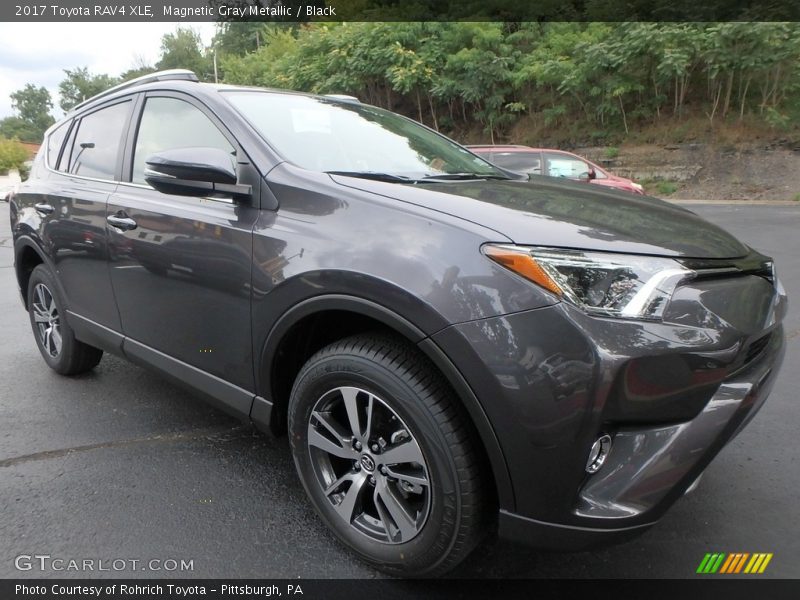 Magnetic Gray Metallic / Black 2017 Toyota RAV4 XLE