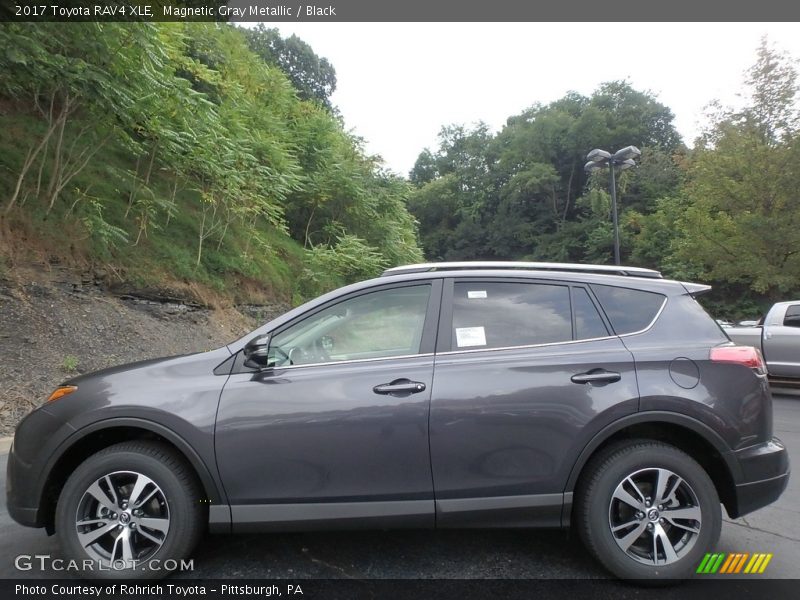 Magnetic Gray Metallic / Black 2017 Toyota RAV4 XLE