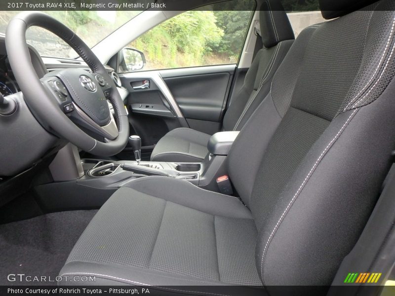 Magnetic Gray Metallic / Black 2017 Toyota RAV4 XLE