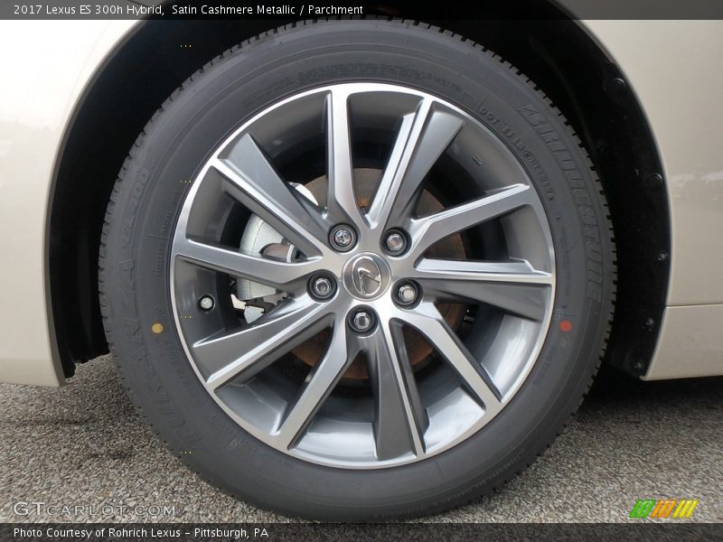 Satin Cashmere Metallic / Parchment 2017 Lexus ES 300h Hybrid