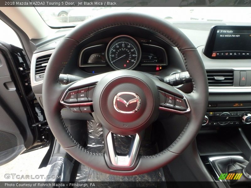 Jet Black Mica / Black 2018 Mazda MAZDA3 Touring 5 Door