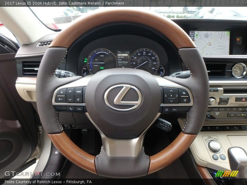 Satin Cashmere Metallic / Parchment 2017 Lexus ES 300h Hybrid