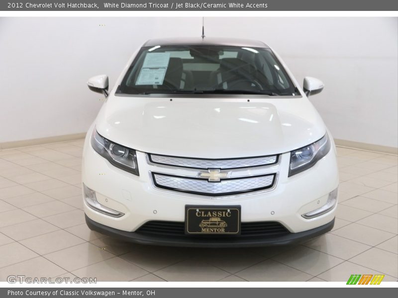 White Diamond Tricoat / Jet Black/Ceramic White Accents 2012 Chevrolet Volt Hatchback