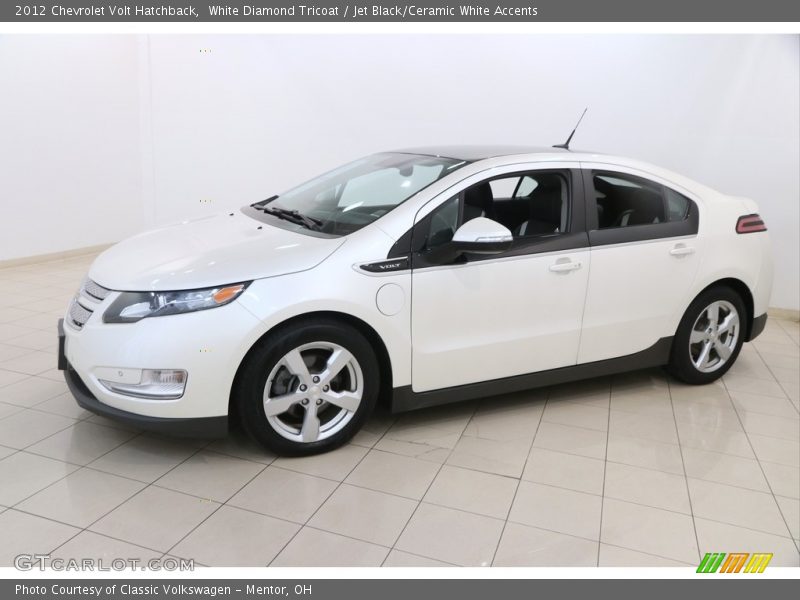 White Diamond Tricoat / Jet Black/Ceramic White Accents 2012 Chevrolet Volt Hatchback
