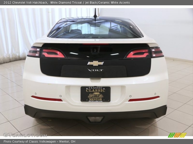 White Diamond Tricoat / Jet Black/Ceramic White Accents 2012 Chevrolet Volt Hatchback