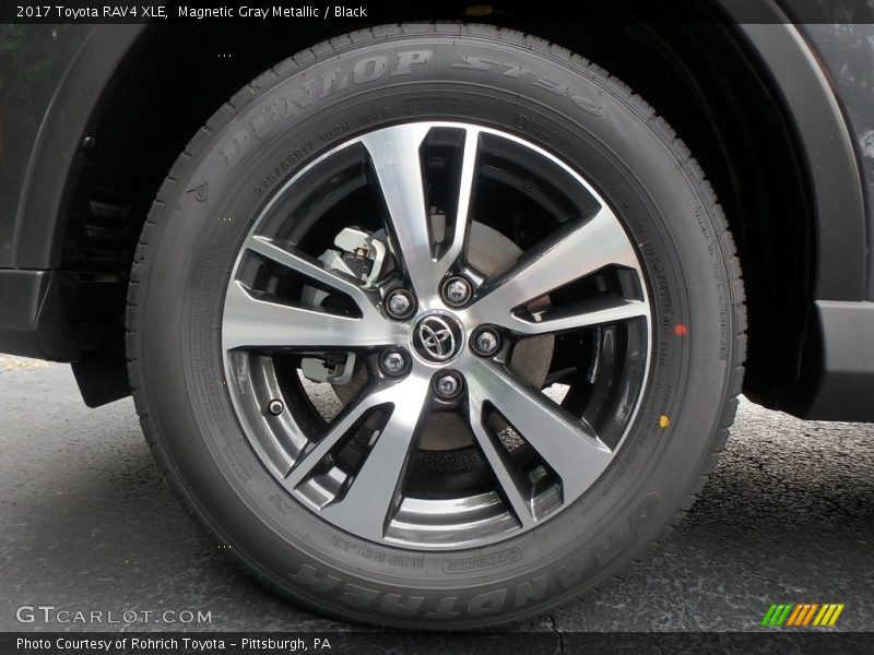 Magnetic Gray Metallic / Black 2017 Toyota RAV4 XLE