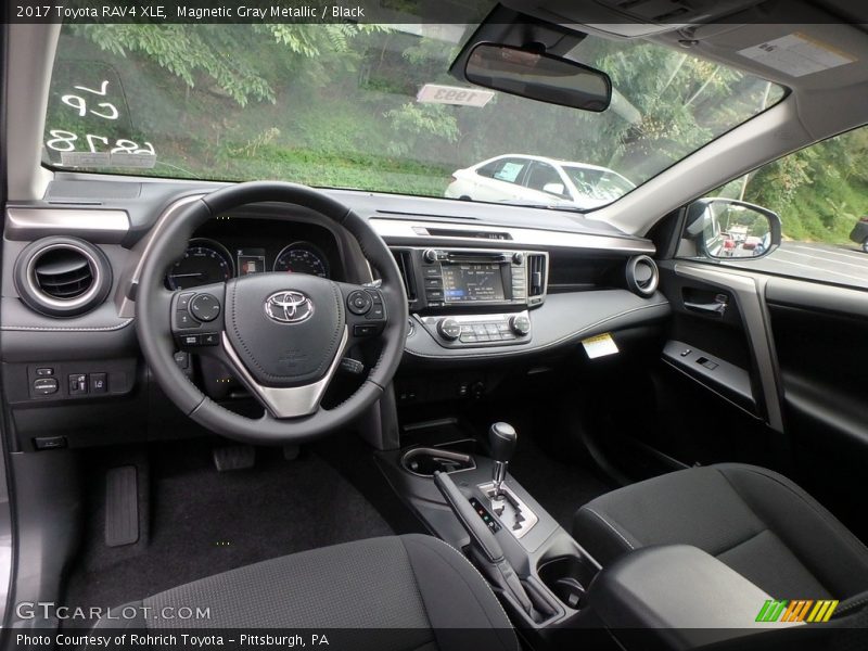 Magnetic Gray Metallic / Black 2017 Toyota RAV4 XLE