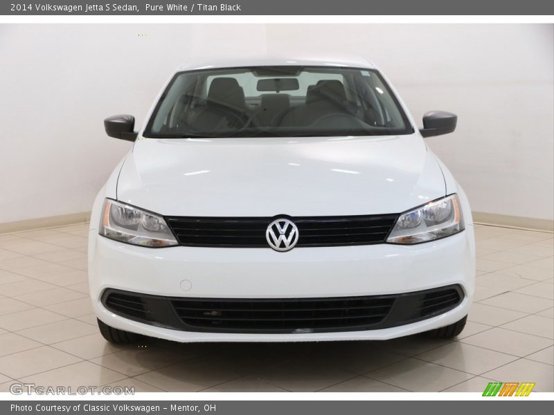 Pure White / Titan Black 2014 Volkswagen Jetta S Sedan