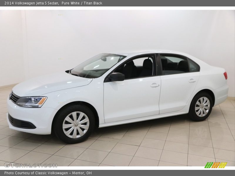 Pure White / Titan Black 2014 Volkswagen Jetta S Sedan