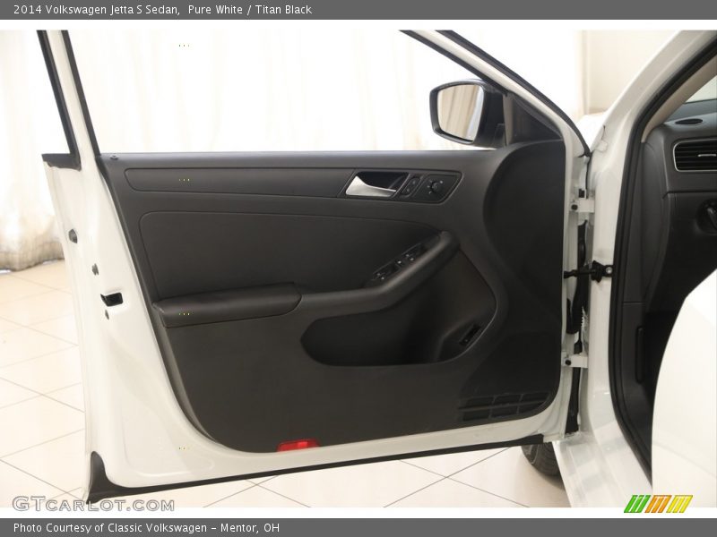 Pure White / Titan Black 2014 Volkswagen Jetta S Sedan