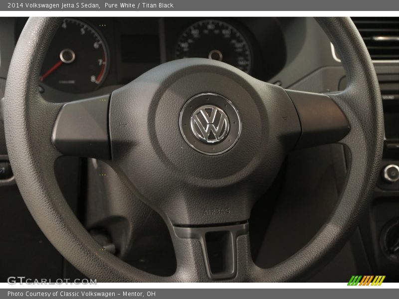 Pure White / Titan Black 2014 Volkswagen Jetta S Sedan
