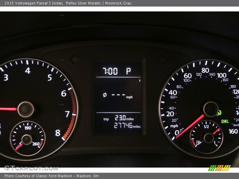Reflex Silver Metallic / Moonrock Gray 2015 Volkswagen Passat S Sedan