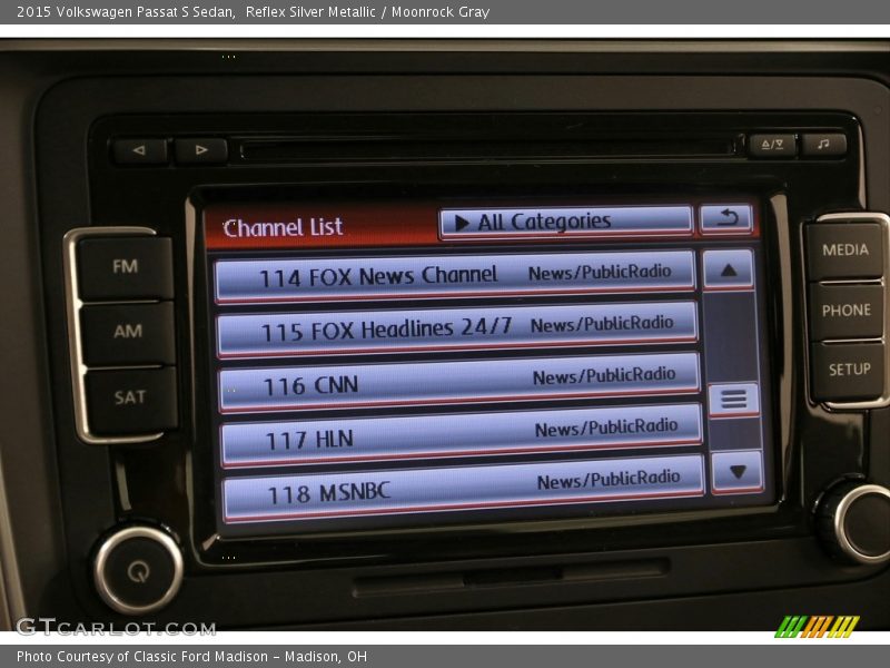 Reflex Silver Metallic / Moonrock Gray 2015 Volkswagen Passat S Sedan