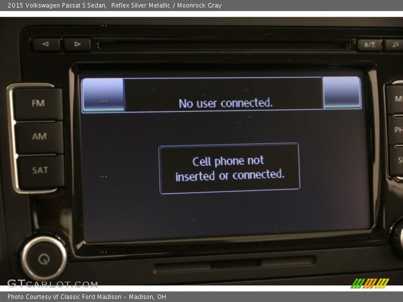 Reflex Silver Metallic / Moonrock Gray 2015 Volkswagen Passat S Sedan