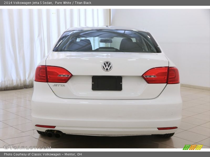 Pure White / Titan Black 2014 Volkswagen Jetta S Sedan