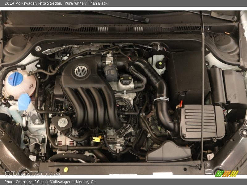 Pure White / Titan Black 2014 Volkswagen Jetta S Sedan