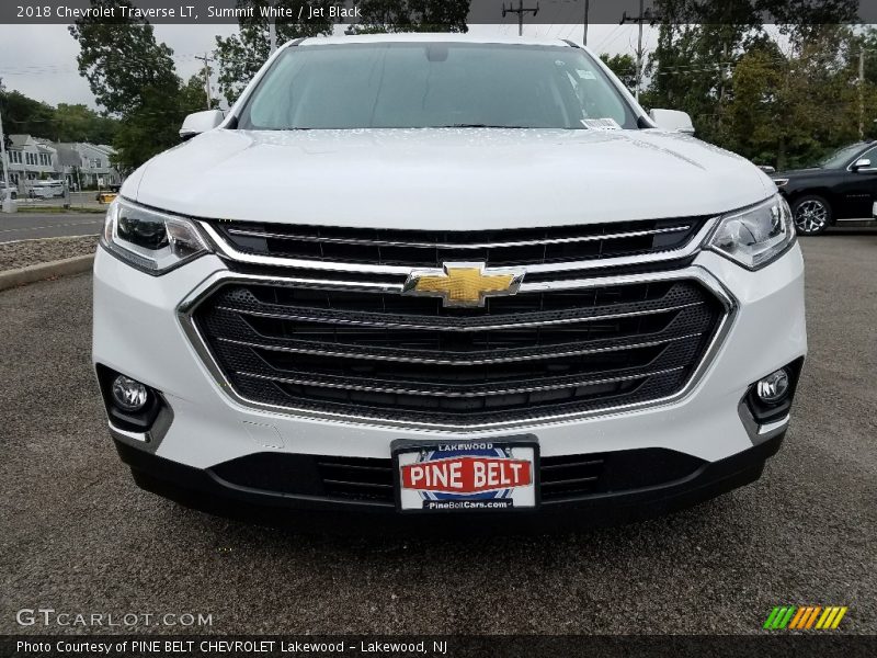 Summit White / Jet Black 2018 Chevrolet Traverse LT